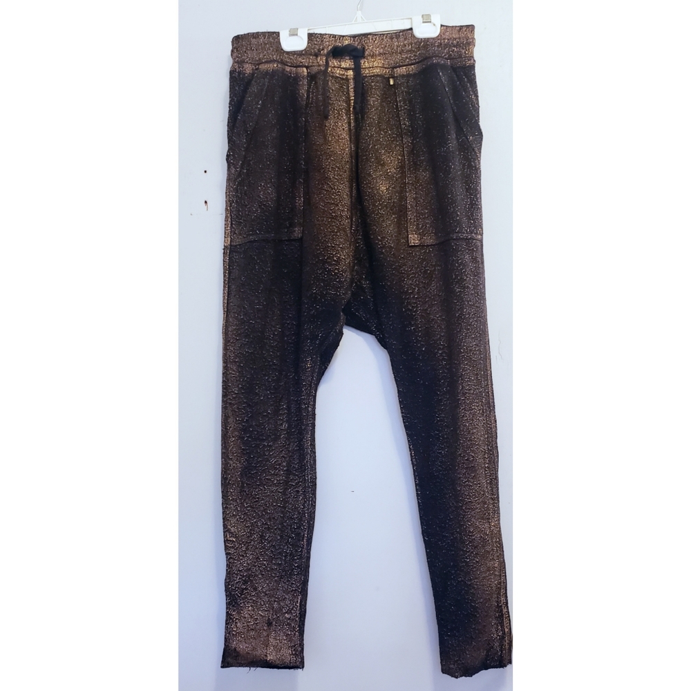 Robin's Jean black gold drop crotch cotton twill pants …